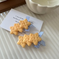 Cute Acrylic Biscuit Hair Clips - Thumbnail 2