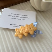 Cute Acrylic Biscuit Hair Clips - Thumbnail 4