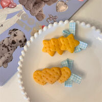 Cute Acrylic Biscuit Hair Clips - Thumbnail 5