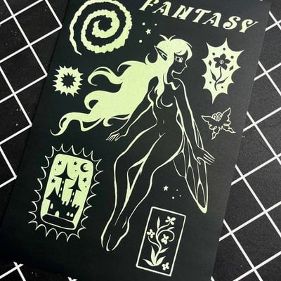 "fantasy" 11x17" screenprint