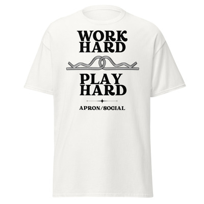 Work Hard Play Hard Tee White
