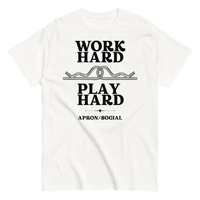 Work Hard Play Hard Tee White - Thumbnail 1