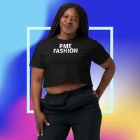 PME Fashion basic white letters Womens crop top - Thumbnail 3