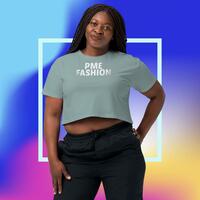 PME Fashion basic white letters Womens crop top - Thumbnail 1