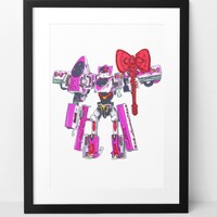 A3 Print by Judas Arrieta "SHINKALION HK CAT ED. TAKARA TOMY"   - Thumbnail 1