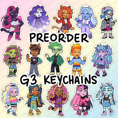 Pre-order!! mh g3 keychains (ended)