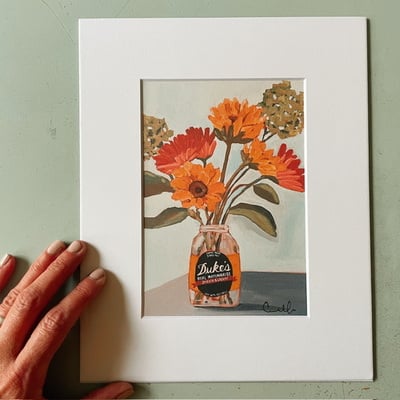 “End of Tomato Season” matted print 8x10