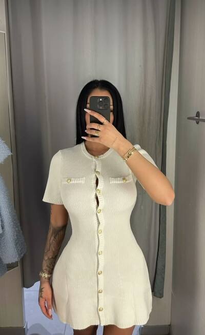 Knit Summer Mini Dress 