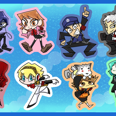 Persona 3 sticker set
