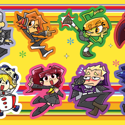 Persona 4 sticker set