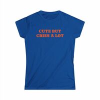 Free Shipping-CUTE BUT CRIES A LOT TEE - Thumbnail 5