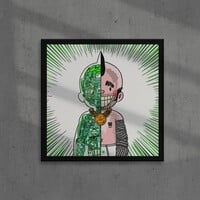 A3 Lenticular 2 Images-1 Print. Changes as You Move! by Judas Arrieta "TEEN Z ROBOT"  - Thumbnail 6