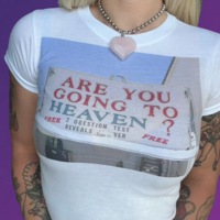 ARE YOU GOING TO HEAVEN BABY TEE - Thumbnail 4