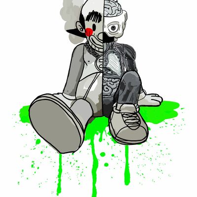 A3 print by judas arrieta "teen z w&b companion"  - Thumbnail 3