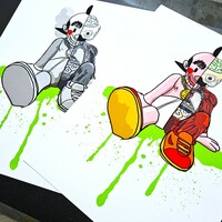 A3 Print by Judas Arrieta "TEEN Z W&B COMPANION"  - Thumbnail 4