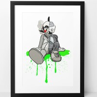 A3 Print by Judas Arrieta "TEEN Z W&B COMPANION"  - Thumbnail 1