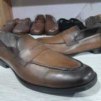 Hot Sale Men's Handmade Two Tone Moccasin Genuine Leather Shoes - Thumbnail 7