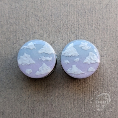 Cloud Ombre Sky Plugs –  Blue & Lilac Gauges