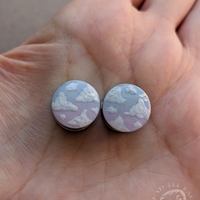 Cloud Ombre Sky Plugs –  Blue & Lilac Gauges - Thumbnail 3