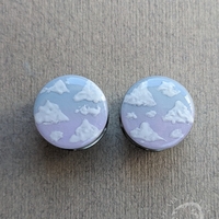 Cloud Ombre Sky Plugs –  Blue & Lilac Gauges - Thumbnail 8