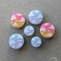 Cloud Ombre Sky Plugs –  Pink & Yellow Gauges - Thumbnail 9