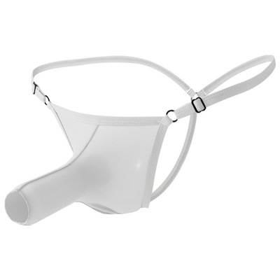 Multi-color 6PK Gay Men's Sexy Open Elephant Tube Adjustable Waist Separator Pouch Thong T-string K030-XBDK