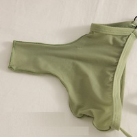 Multi-color 6PK Gay Men's Sexy Open Elephant Tube Adjustable Waist Separator Pouch Thong T-string K030-XBDK - Thumbnail 3