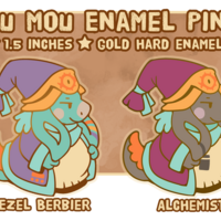 Nu Mou Enamel Pin - Thumbnail 1