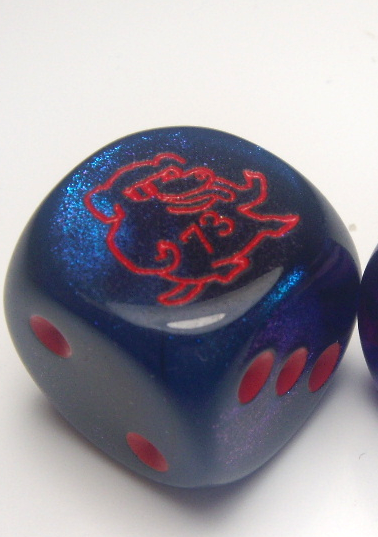 COOL DOG DICE *pre order* Gemini Black-Starlight/red 