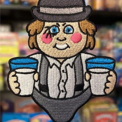 Garbage patch kids clockwork orange patch (iron-on)