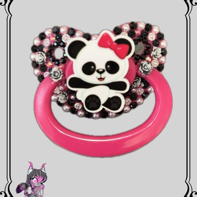 Panda  lovely with 2 adult paci