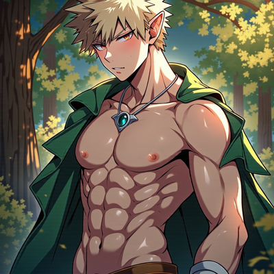Elf prince bakugou art print! (signed)