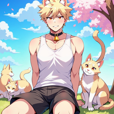 Cat bakugou art print! (signed)