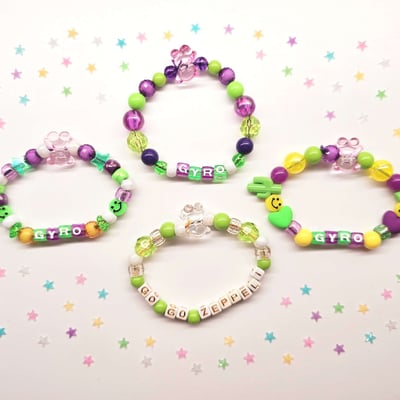 ★ // gyro themed kandi bracelets