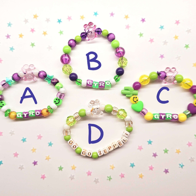 ★ // gyro themed kandi bracelets