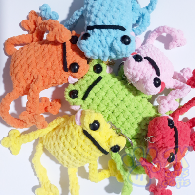 Leggy froggy plushies