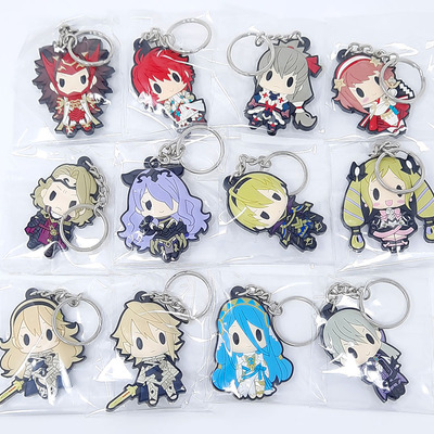 Fire emblem fates rubber strap keychains