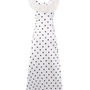 Retro Polka Dot Print Ruffle Square Neck Sleeveless Dress-1