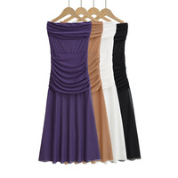 Seaside Holiday See-through Net Gauze Fairy Tube Top Dress - Thumbnail 2