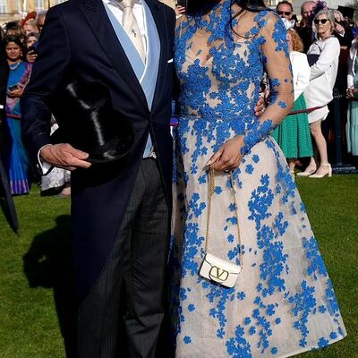 Elegant blue appliques tea-length mother of the bride/groom dress evening formal dress