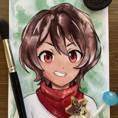 Lumi - sweet reincarnation (6x8 watercolor) signed print