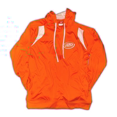 Orange launch athletic hoodie