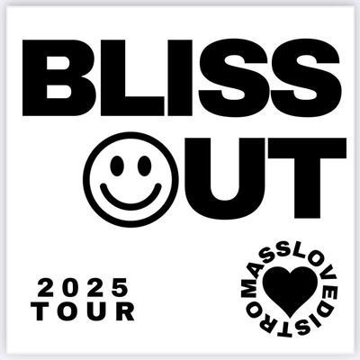 “bliss out” 2025 tour sticker pack