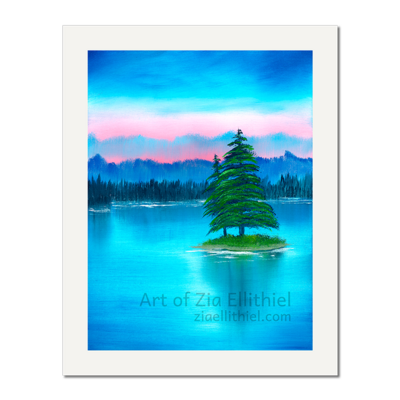 Island art print