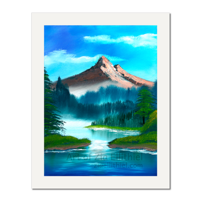 Mountain art print