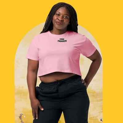 PME Fashion black arch Womens crop top