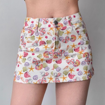Fun shell print skirt