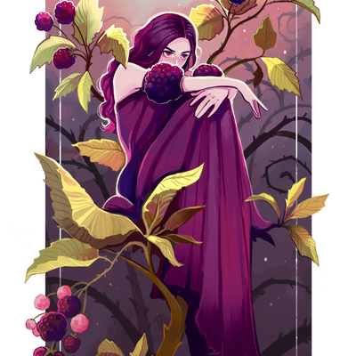 Fruit lady - blackberry