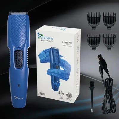 Meegeem 10000 rpm magnetic razor – ipx8 wet/dry usb shaver with led display & organizer