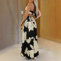 Fashion Women'S Strap Printed Sleeveless Dress - Thumbnail 2